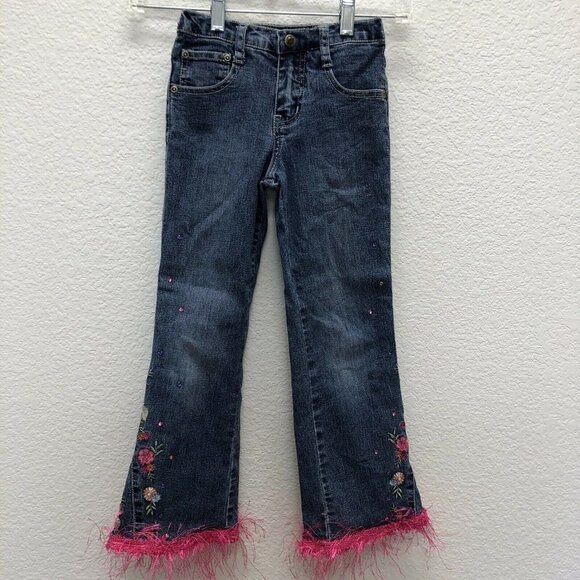 Arizona Girls 6 Slim Stretch Waistband Jeans Embro - Picture 1 of 6